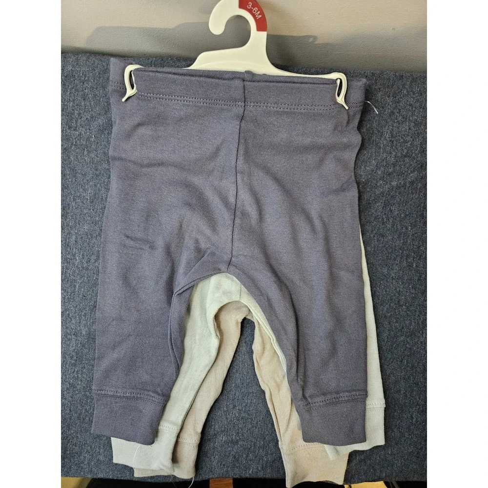 NWT Boys 3 pack  Cotton‎ Pants Cloud Island Size 3-6 Months Unisex joggers
